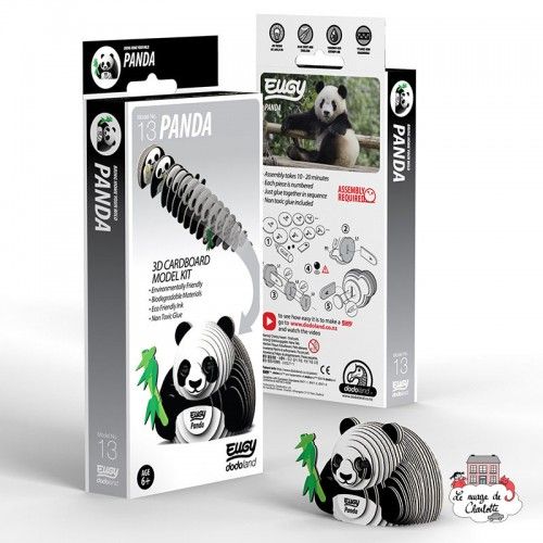 Eugy 013 - Panda - EUG-5313979 - dodoland - Maquettes en carton - Le Nuage de Charlotte