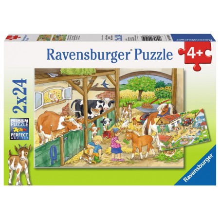 Le bonheur à la ferme - RAV-091959 - Ravensburger - Puzzles pour les petits - Le Nuage de Charlotte