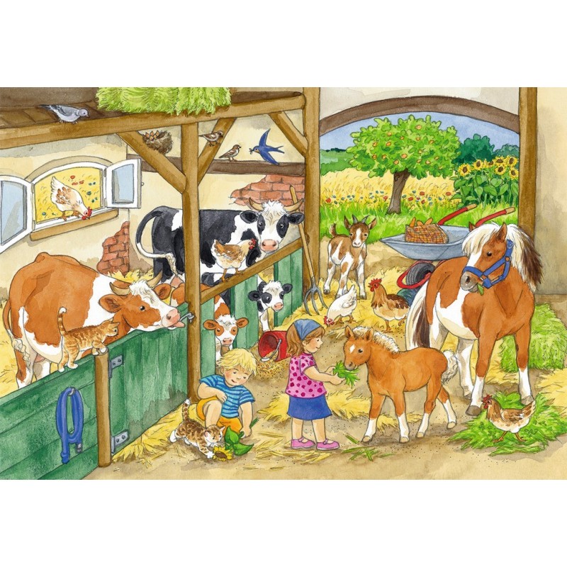 Le bonheur à la ferme - RAV-091959 - Ravensburger - Puzzles pour les petits - Le Nuage de Charlotte