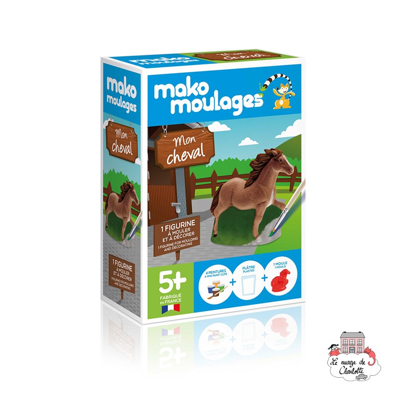 mako moulages - Mon cheval - MAK-39051 - Mako Créations - Moulages en plâtres - Le Nuage de Charlotte