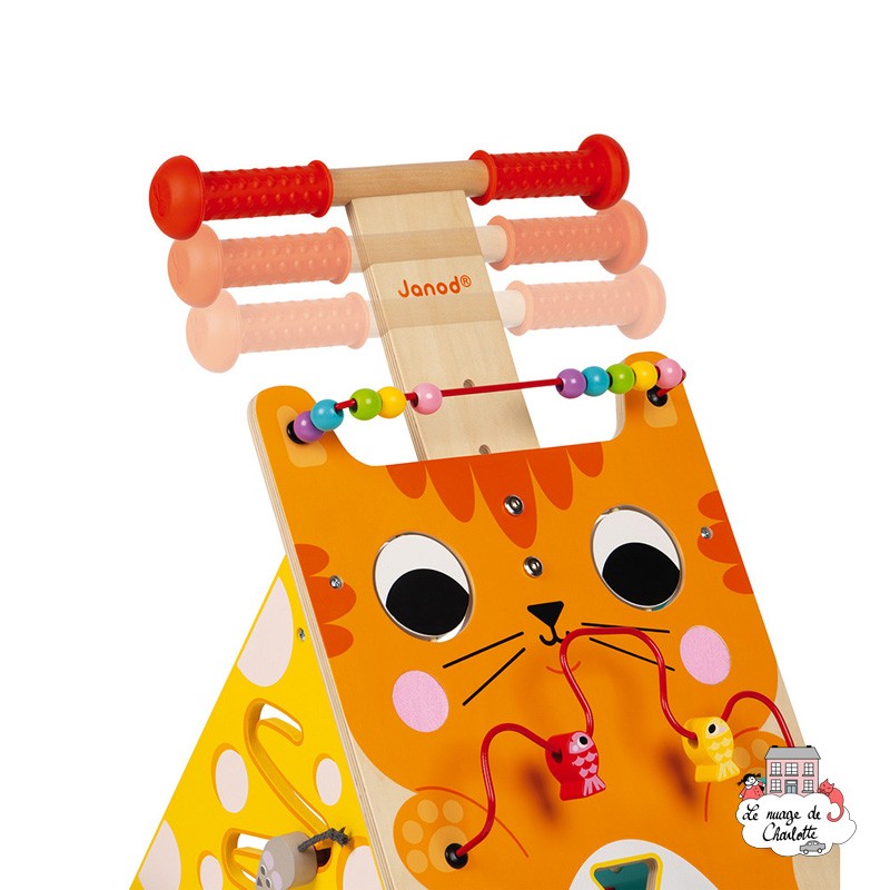 Multi-Activities Cat Baby Walker - JAN-J08005 - Janod - Ride-on, walkers and rocking - Le Nuage de Charlotte