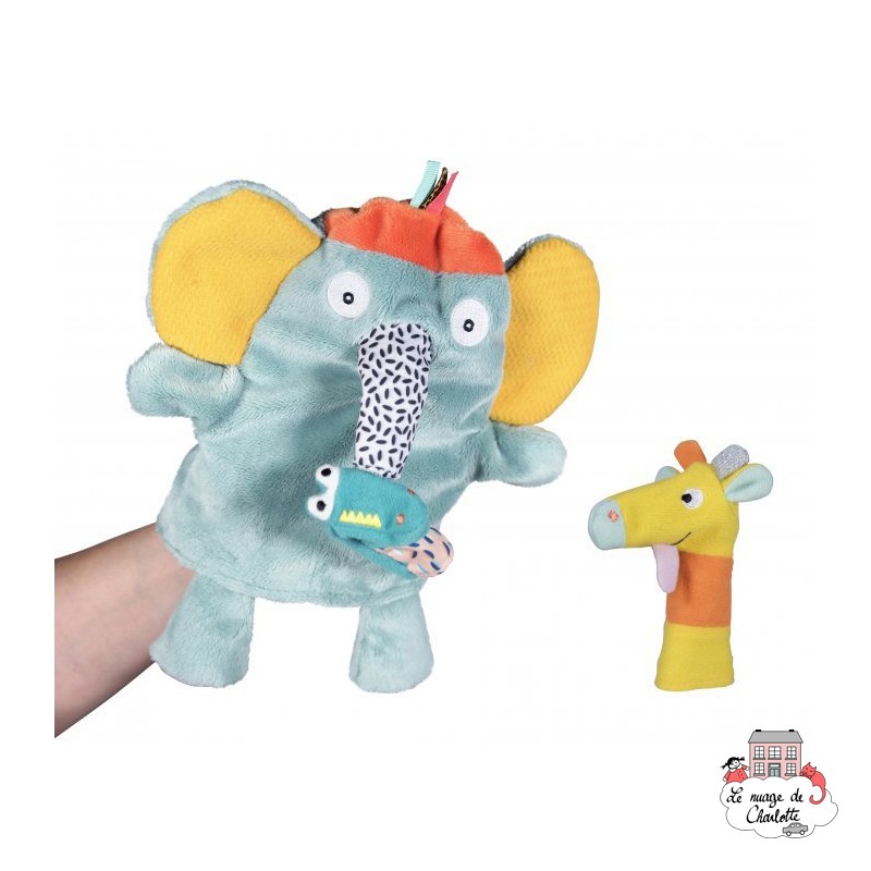 Elephant Hand puppet - EBU-E80014 - ebulobo - Hand Puppets - Le Nuage de Charlotte