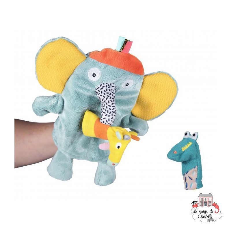 Elephant Hand puppet - EBU-E80014 - ebulobo - Hand Puppets - Le Nuage de Charlotte