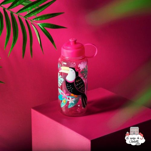 Tiki Toucan Water Bottle 1 Litre - S&B-ZIP031 - Sass & Belle - Gourds and cups - Le Nuage de Charlotte