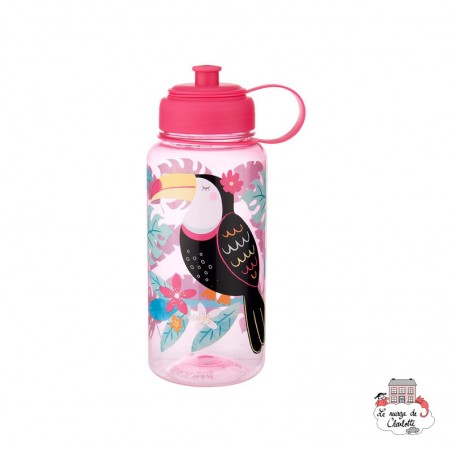 Bouteille Tiki Toucan 1 litre - S&B-ZIP031 - Sass & Belle - Gourdes et tasses - Le Nuage de Charlotte