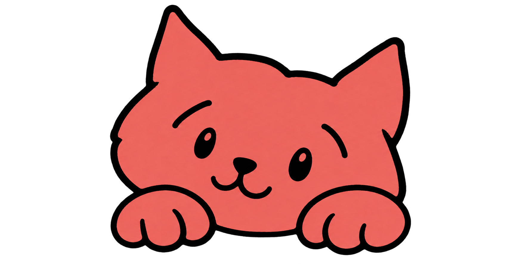 Chat corail, mascotte du Nuage