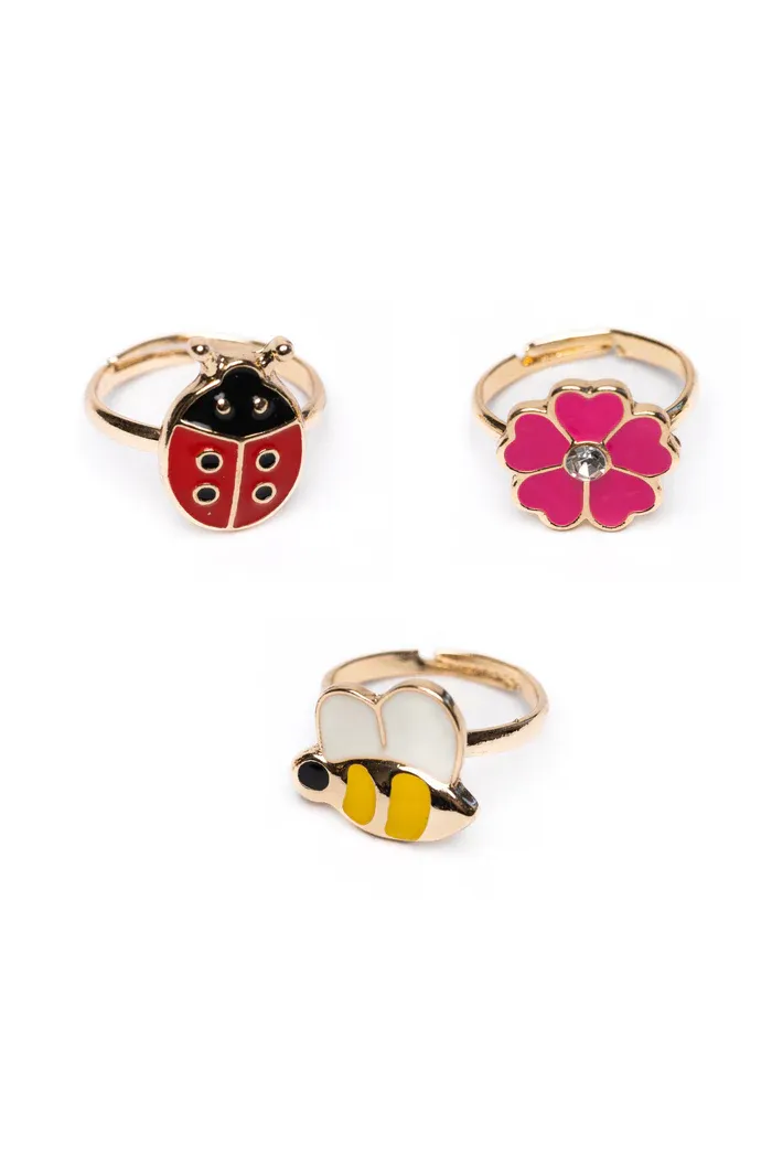 Acheter Set de 3 bagues - Ladybug Garden - Bijoux et boîte à bijoux